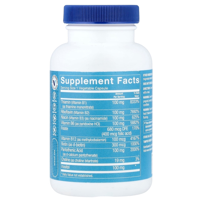 The Vitamin Shoppe, B-Complex 100, витамины группы B, 100 растительных капсул