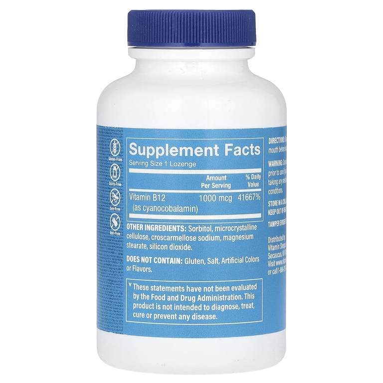 The Vitamin Shoppe, витамин B12, 1000 мкг, 300 пастилок