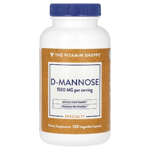 The Vitamin Shoppe, D-манноза, 120 растительных капсул (500 мг в 1 капсуле) (Товар снят с продажи) 