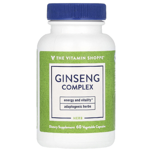 The Vitamin Shoppe, комплекс с женьшенем, 60 вегетарианских капсул