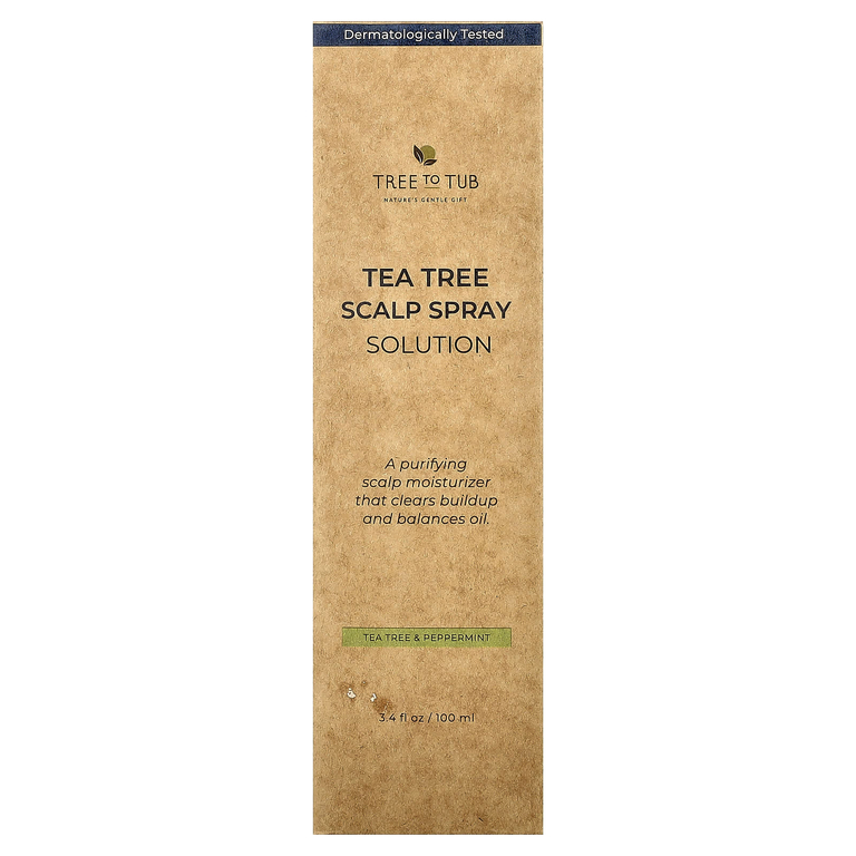 Tree to Tub, спрей для кожи головы, чайное дерево и перечная мята, 100 мл (3,4 жидк. унции)