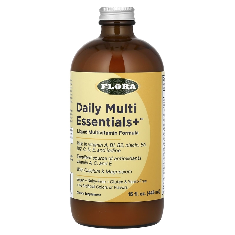 Flora, Daily Multi Essentials+, мультивитамины, 445 мл (15 жидк. унций) (Товар снят с продажи) 