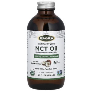 Flora, сертифицированное органическое масло MCT, 250 мл (8,5 жидк. унции)