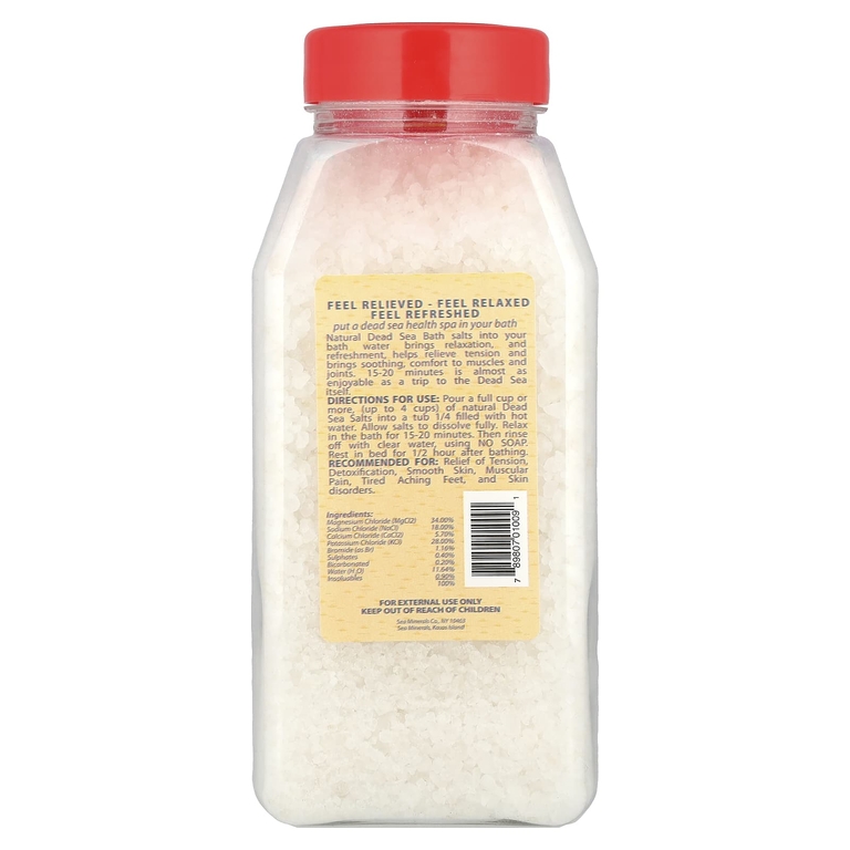 Sea Minerals, соль для ванны из Мертвого моря, 906 г (32 унции)