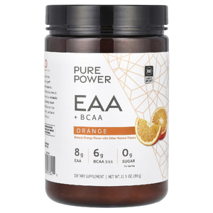 Dr. Mercola, Pure Power, незаменимые аминокислоты и аминокислоты с разветвленной цепью, со вкусом апельсина, 350 г (12,3 унции) (Товар снят с продажи) 