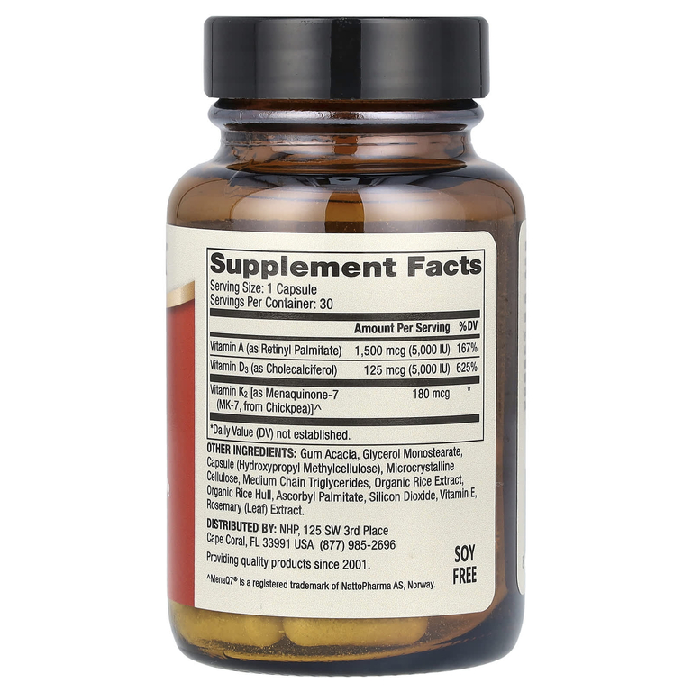 Dr. Mercola, витамины ADK, 30 капсул