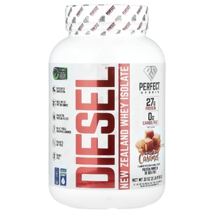 PERFECT Sports, Diet, новозеландский сывороточный изолят, со вкусом соленой карамелью, 908 г (2 фунта)