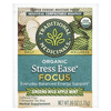 Traditional Medicinals, Organic Stress Ease® Focus, женьшень, дикое яблоко и мята, без кофеина, 16 чайных пакетиков в упаковке, 28 г (0,99 унции)
