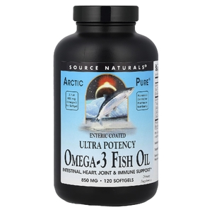 Source Naturals, омега-3 рыбий жир, 850 мг, 120 желатиновых капсул