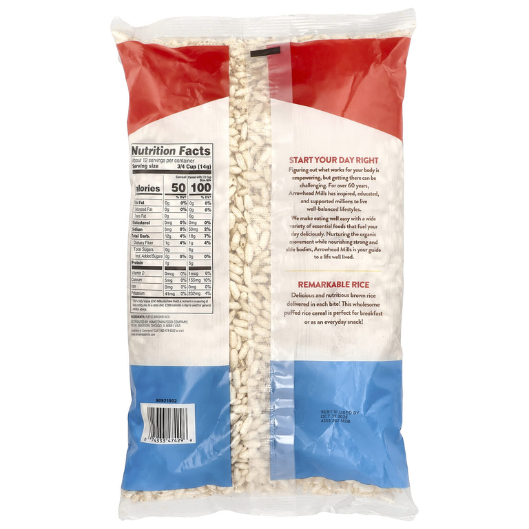 Arrowhead Mills, воздушные хлопья из риса, 6 унций (170 г)