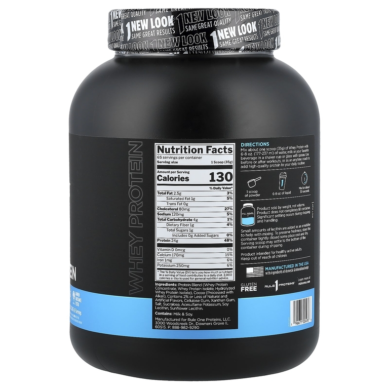 Rule One Proteins, сывороточный протеин, со вкусом шоколадной помадки, 2,28 кг (5,02 фунта)