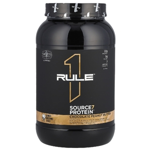 Rule One Proteins, Source7, протеиновая смесь для приготовления напитка, со вкусом шоколада и арахисового масла, 913 г (2,01 фунта) (Товар снят с продажи) 