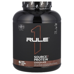 Rule One Proteins, Source7, протеиновая смесь для приготовления напитка, со вкусом шоколада, 2,25 кг (4,97 фунта) (Товар снят с продажи) 