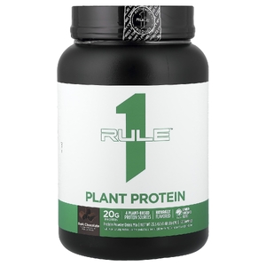Rule One Proteins, растительный протеин, со вкусом темного шоколада, 670 г (1,48 фунта)