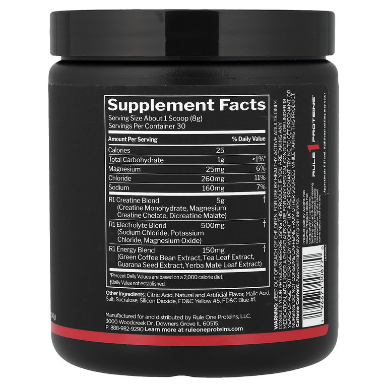 Rule One Proteins, Charged Creatine™, со вкусом кислой конфеты, 240 г (8,47 унции)