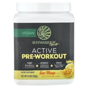 Sunwarrior, Sport, активный прием перед тренировкой, юдзу с манго, 315 г (11,1 унции)