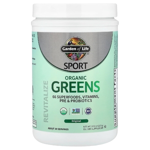Garden of Life, Sport, органическая зелень, оригинальная, 255 г (8,99 унции)