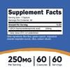 Nutricost, TUDCA, 250 мг, 60 капсул