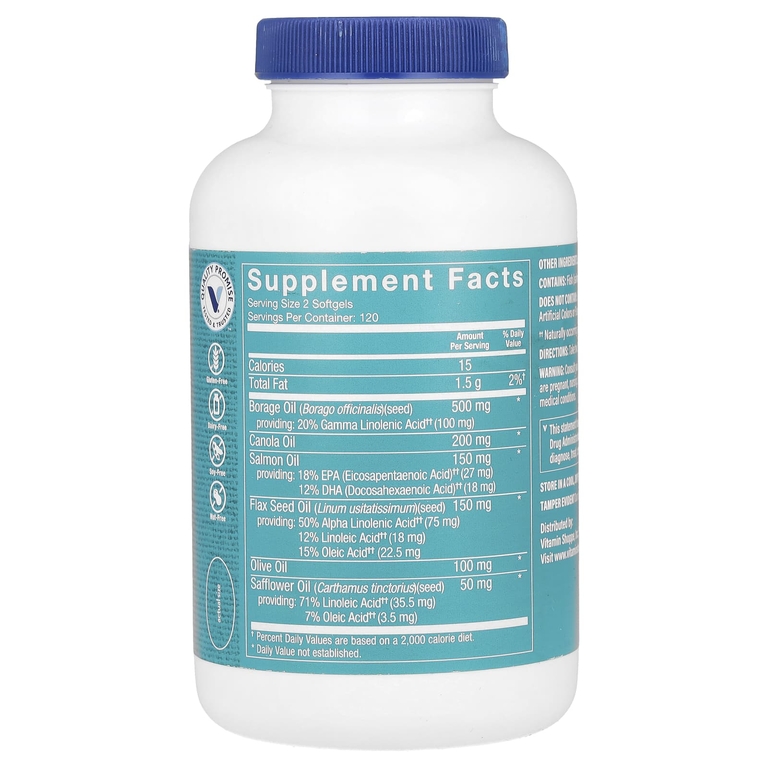 The Vitamin Shoppe, Омега 3-6-9`` 240 мягких таблеток