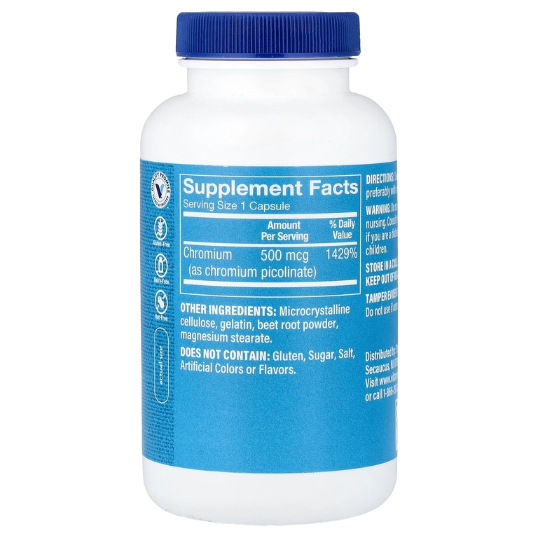 The Vitamin Shoppe, Пиколинат хрома, 500 мкг, 300 капсул