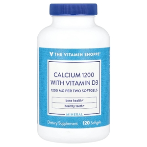 The Vitamin Shoppe, кальций 1200 с витамином D3, 120 мягких таблеток