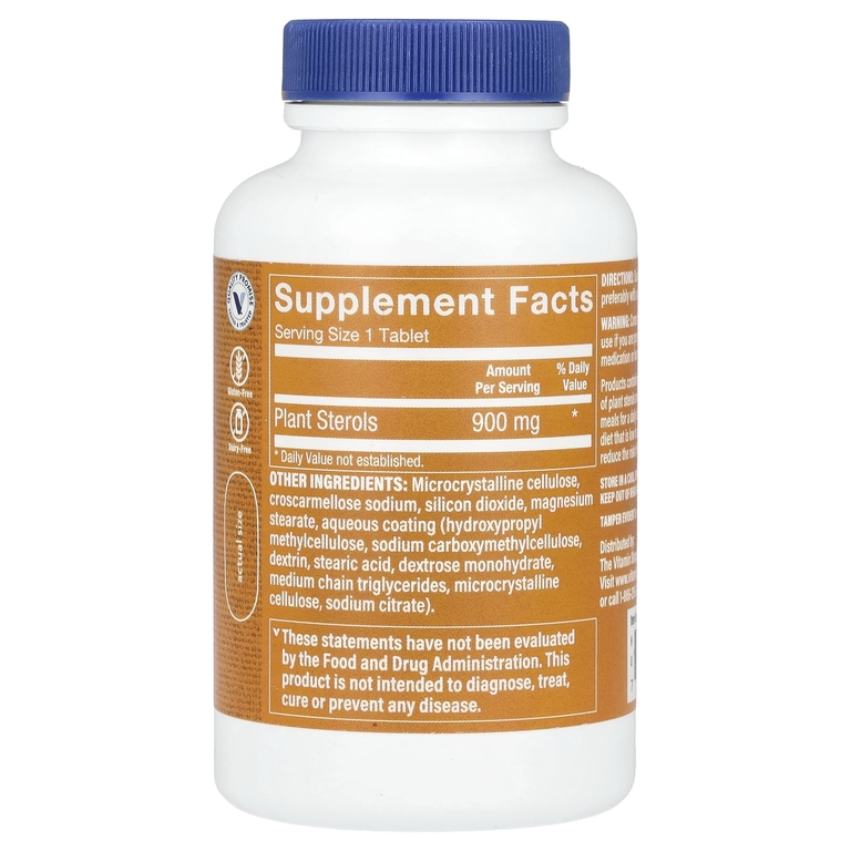 The Vitamin Shoppe, Суперфитостеролы, 90 таблеток (900 мг в каждой таблетке)