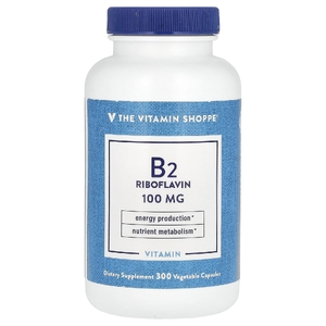 The Vitamin Shoppe, Витамин B2, рибофлавин, 100 мг, 300 растительных капсул