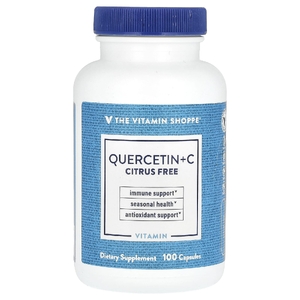 The Vitamin Shoppe, Quercetin + C, без цитрусовых, 100 капсул (Товар снят с продажи) 