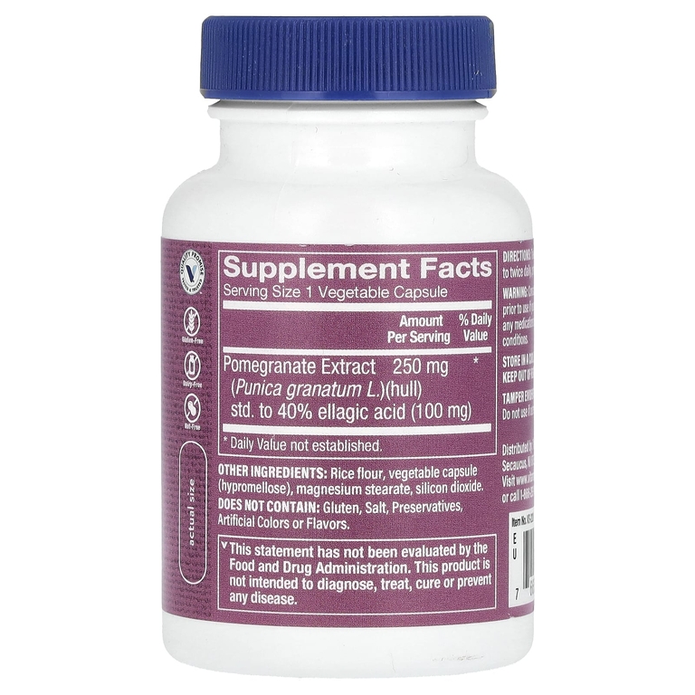 The Vitamin Shoppe, Экстракт граната, 250 мг, 100 растительных капсул