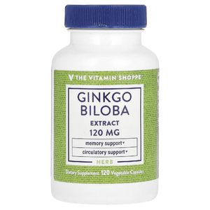 The Vitamin Shoppe, Экстракт гинкго билоба, 120 мг, 120 растительных капсул