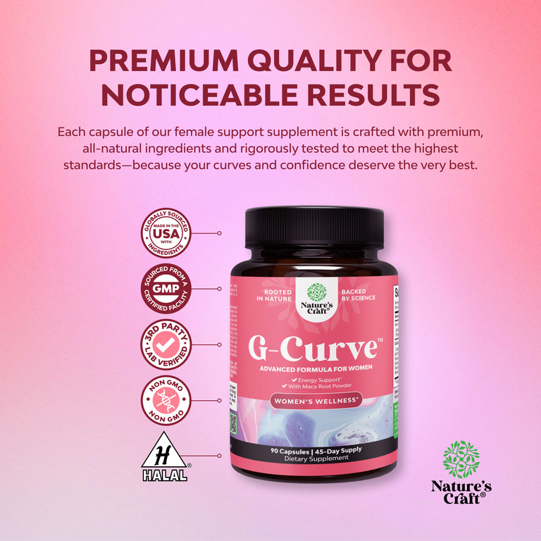 Nature's Craft, G-Curve ™, улучшенная формула для женщин, 90 капсул