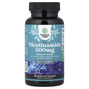 Nature's Craft, Никотинамид, 500 мг, 60 капсул