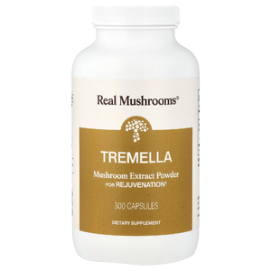 Real Mushrooms, тремелла, экстракт грибов в порошке, 300 капсул