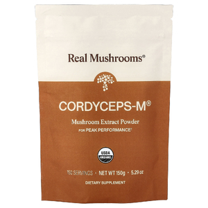 Real Mushrooms, Cordyceps-M®, экстракт органических грибов в порошке, 150 г (5,29 унции)