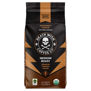 Death Wish Coffee, Молотый, средней обжарки, 283 г (10 унций)