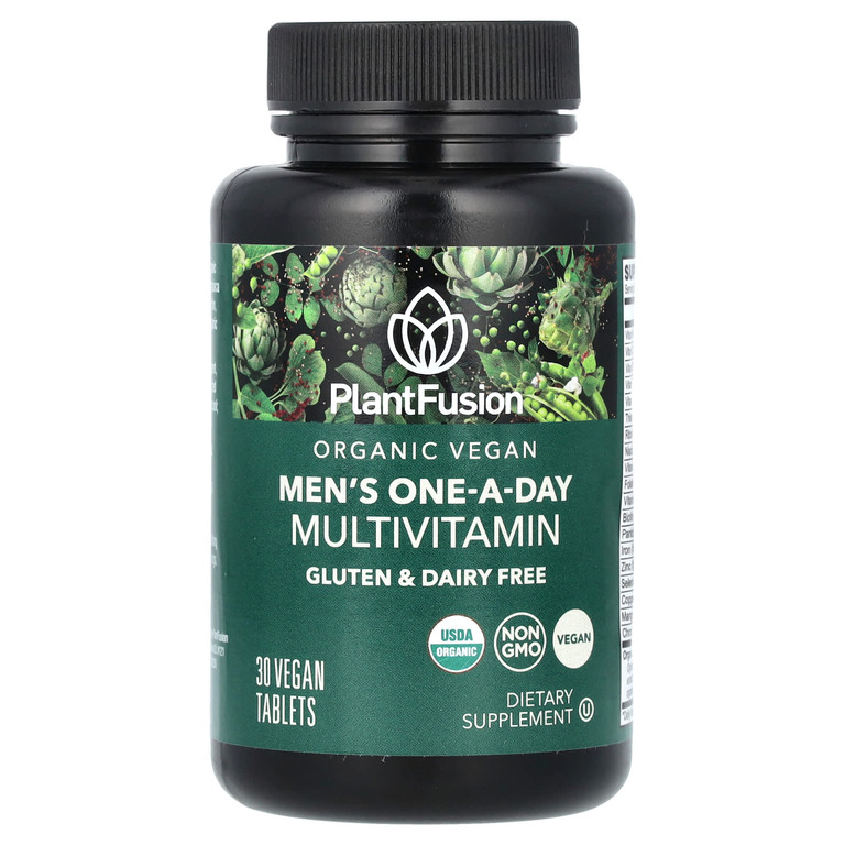 PlantFusion, Однодневные мультивитамины для мужчин, 30 веганских таблеток