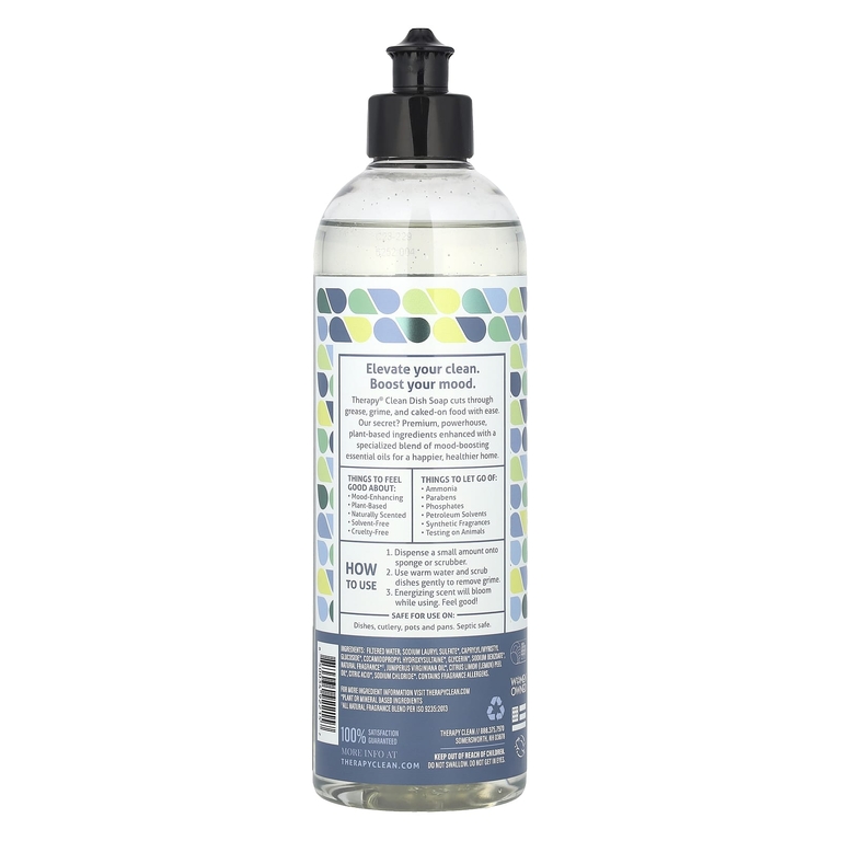 Therapy Clean, Мыло для посуды, можжевельник и лимонная цедра, 473 мл (16 жидк. унц.) (Товар снят с продажи) 