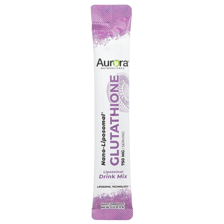 Aurora Nutrascience, Nano-Liposomal®, глутатион, смесь для приготовления липосомальных напитков, 30 пакетиков по 9 г (0,32 унции)