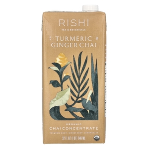 Rishi Tea, Концентрат органического чая, чай с куркумой и имбирем, без кофеина, 946 мл (32 жидк. унц.)