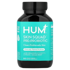 HUM Nutrition, Skin Squad™ Pre с пробиотиками, 60 веганских капсул