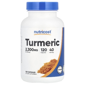 Nutricost, куркума, 120 капсул