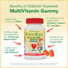 ChildLife Essentials, Мультивитаминные жевательные мармеладки, без сахара, натуральная клубника и лимон, 90 жевательных таблеток