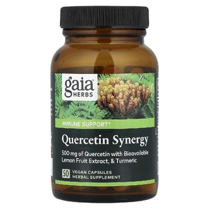 Gaia Herbs, Quercetin Synergy, 50 веганских капсул