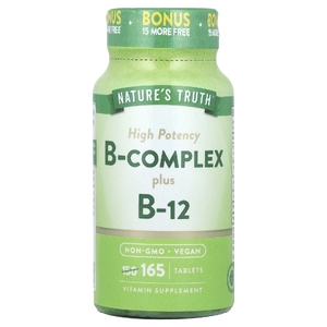 Nature's Truth, B-Complex Plus, витамин B-12, высокая эффективность, 165 таблеток