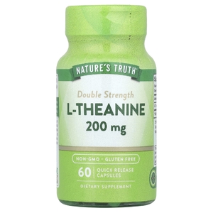 Nature's Truth, L-теанин, 200 мг, 60 капсул с быстрым высвобождением