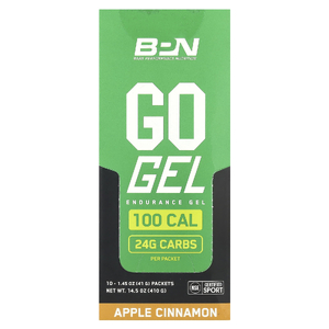 BPN, Go Gel, Endurance гель, яблоко и корица, 10 пакетиков по 41 г (1,45 унции)