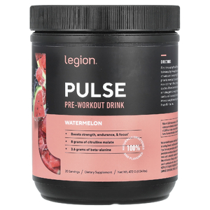Legion Athletics, Pulse, предтренировочный напиток, арбуз, 472 г