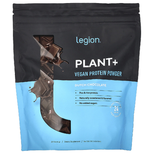 Legion Athletics, Plant +, веганский протеиновый порошок, голландский шоколад, 730 г (1,61 фунта)