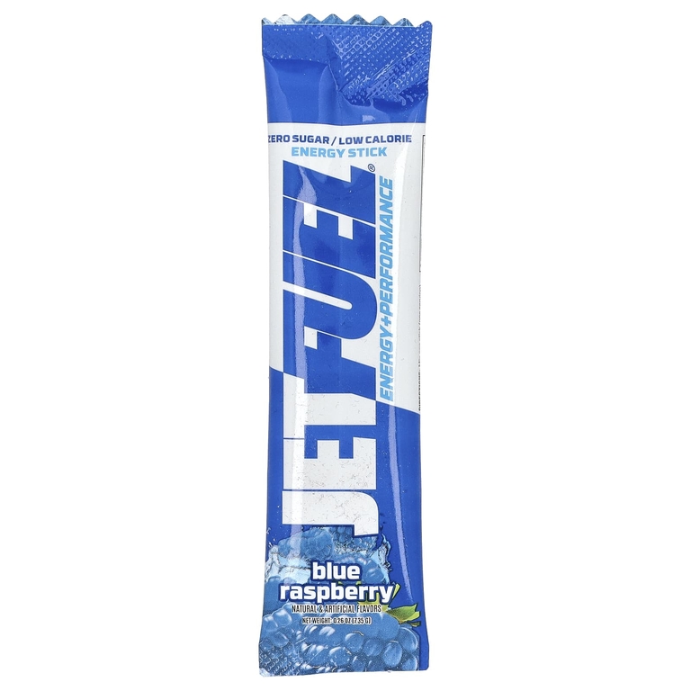 GAT, JetFuel® Energy + Performance, энергетические стики, голубая малина, 14 пакетиков по 7,35 г (0,26 унции)