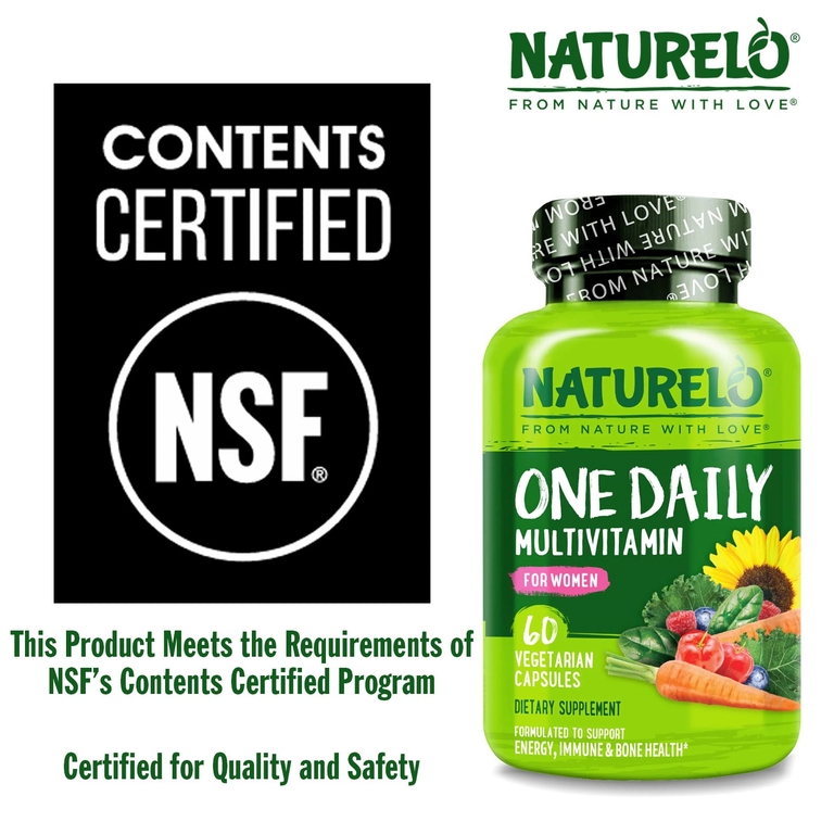 NATURELO, Мультивитамины для женщин One Daily, 60 вегетарианских капсул